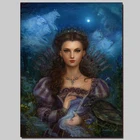 Домашний декор, алмазная живопись из смолы, девочка, фея, сделай сам, алмазная вышивка богини стразы, картины Алмазная мозаика с изображением ангела