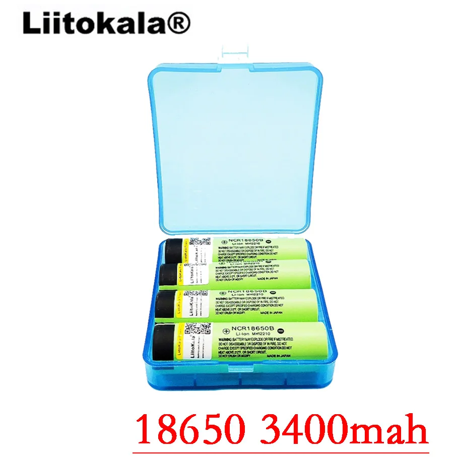 Перезаряжаемая литиевая батарея LiitoKala NCR18650B 34B 3 7 в 18650 3400 мАч 2 шт.|li-ion battery|battery