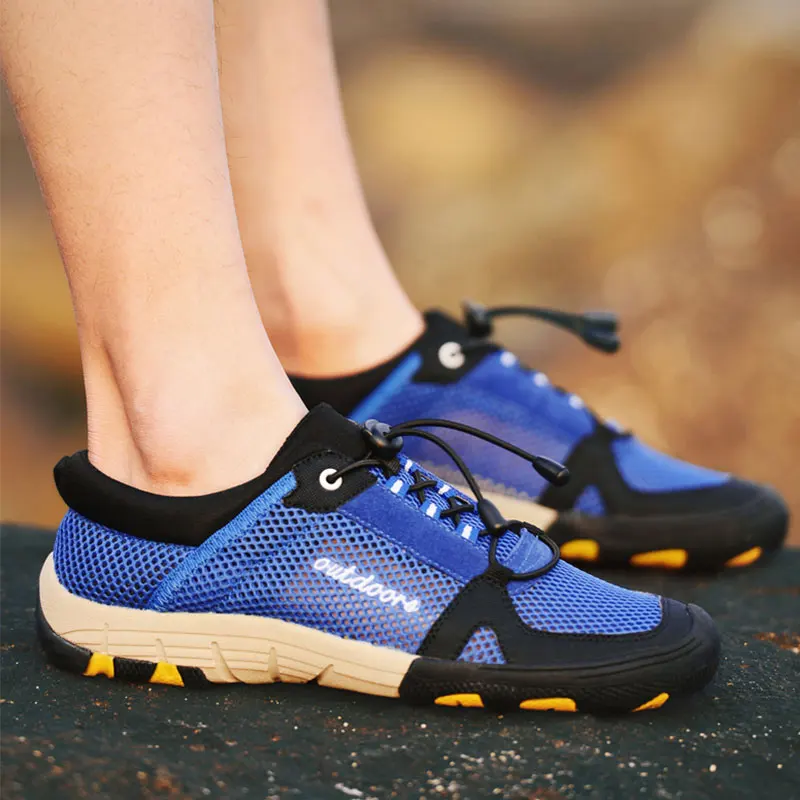 Мужские сетчатые кроссовки SUROM летние Нескользящие дышащие для альпинизма