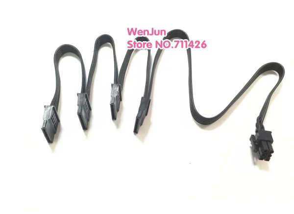 PCI-e 6Pin Male 1 к 4 SATA 15Pin кабель питания порт мультипликатора для серии CORSAIR RMx RM1000x RM850x