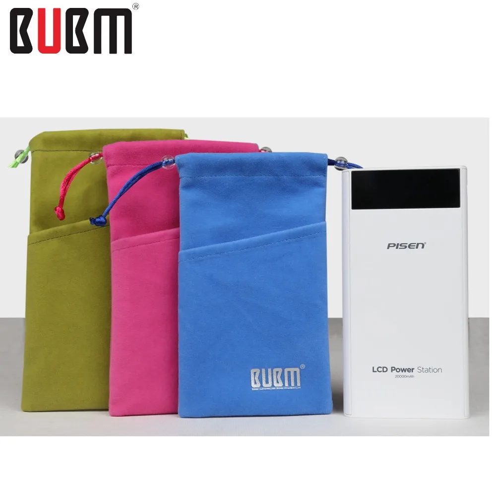 Сумка Органайзер BUBM draw string bag для хранения телефона ipad внешний аккумулятор черный