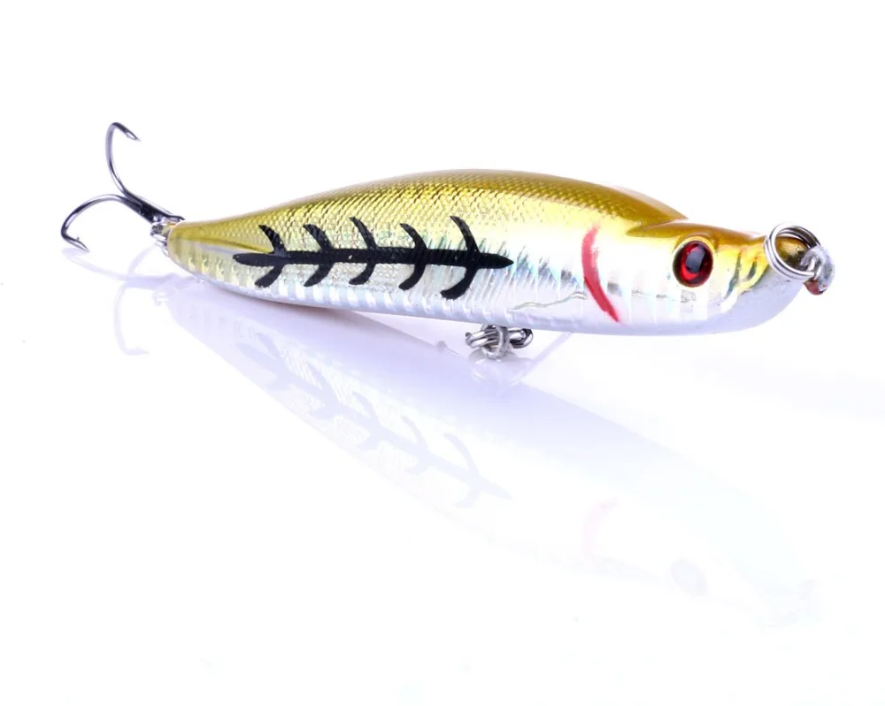 6 шт./компл. wLure Minnow Crankbait жесткая приманка плотная Wobble медленное погружение Jerkbait