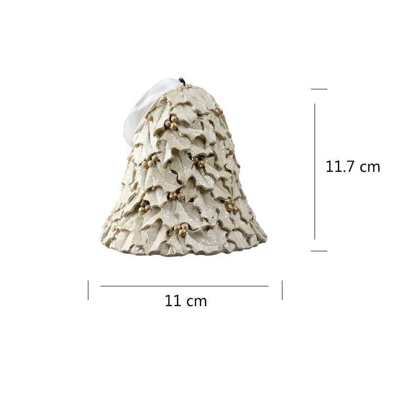 Silicone Candle Soap Mold 3D Christmas Bell Shape Handmade Clay Craft Mould | Дом и сад