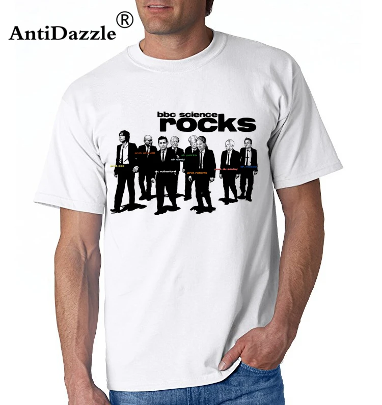 Antidazzle популярная оригинальная Мужская футболка BBC Science ROCKS с коротким рукавом