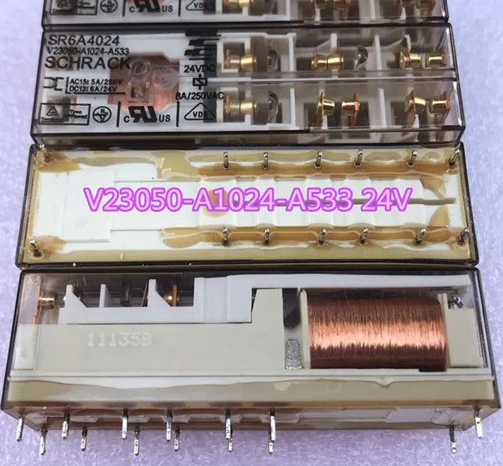 Защитное реле SR6A4024 V23050-A1024-A533 SR6A4024 V23050A1024A533 24VDC DC24V 24 V 8A 250VAC 14PIN