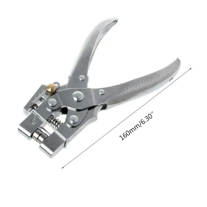 

Practical Belt Rivet Hole Punch Plier With 100pcs Eyelet Hollow Press Grommets Craft Tool For Leather Strap
