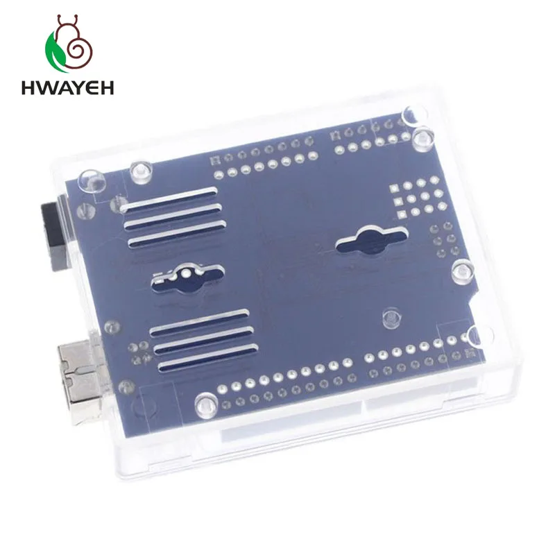 Прозрачный акриловый чехол для Uno R3 совместим с arduino UNO R3|uno r3|cover coversacrylic case |