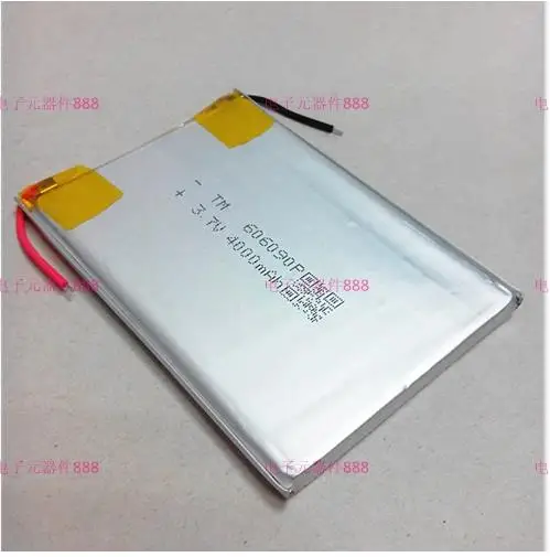 

New Hot A 3.7V polymer lithium batteries 626190 7 inch tablet computer battery mobile power 4000MAH Rechargeable Li-ion Cell