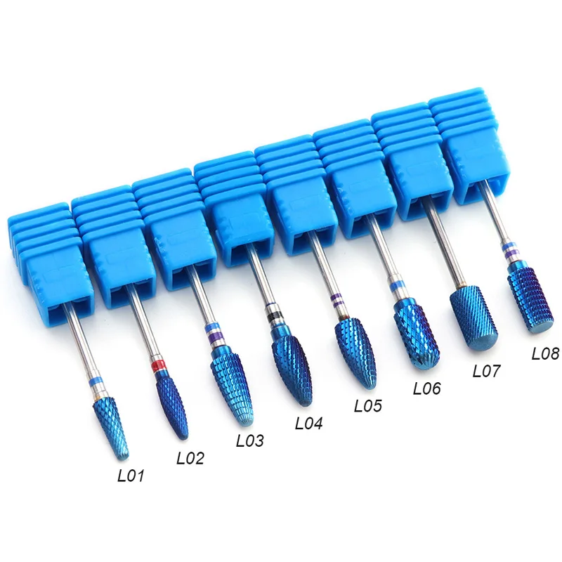 1 шт Высокое качество для ухода за ногтями Маникюрный бит синий Вольфрам