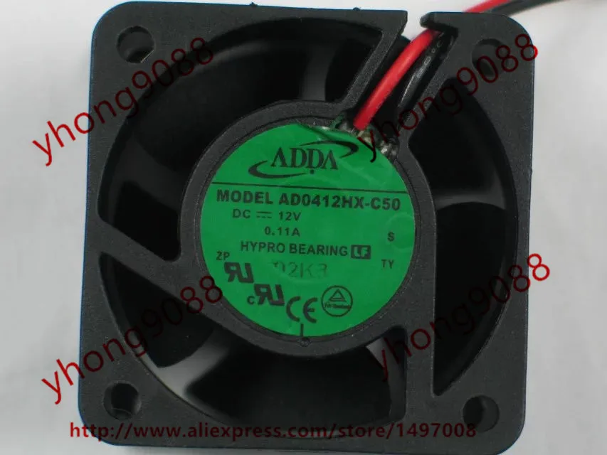 Охлаждающий вентилятор для сервера ADDA AD0412HX C50 DC 12 В 0.11A 40x40x20 мм|square fan|server fan40x40x20mm fan