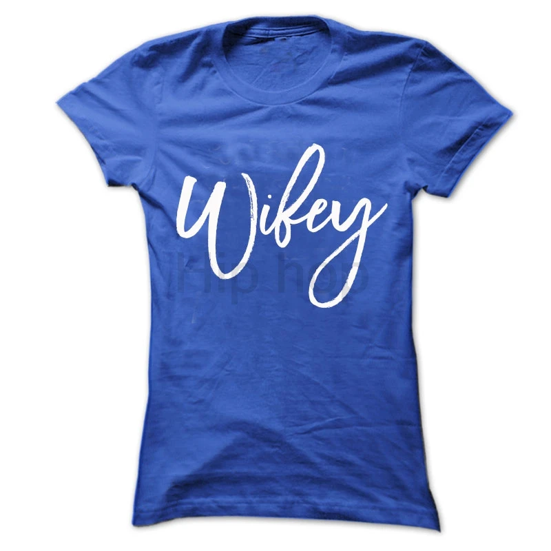 Wifey рубашка свадебный душ подарок для невесты Новая женская красивая футболка