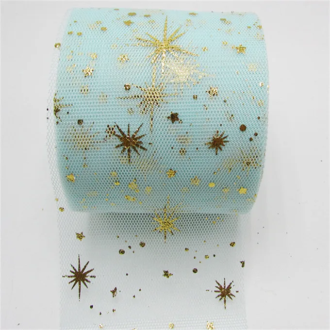 Light blue Ribbons 25 м(27 ярдов) Кружева Ленты Рулон DIY ремесло поставки лента из органзы с блестками подарочная упаковка луки производитель материалов марлевые Отделка Ткань - Цвет: Light blue Ribbons