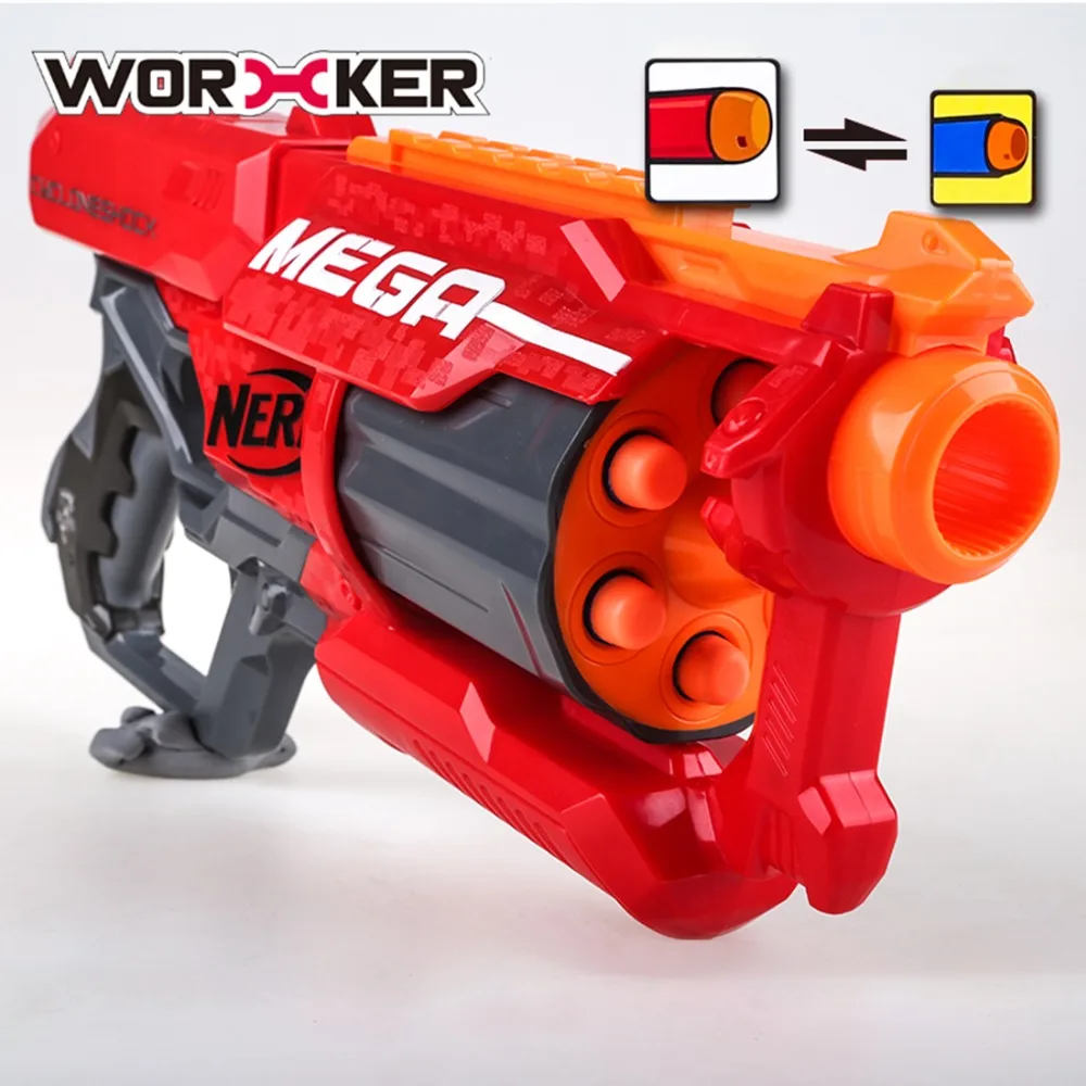 Пластиковый корпус переключателя рабочих MEGA A9353 для Nerf оранжевый пули пистолет
