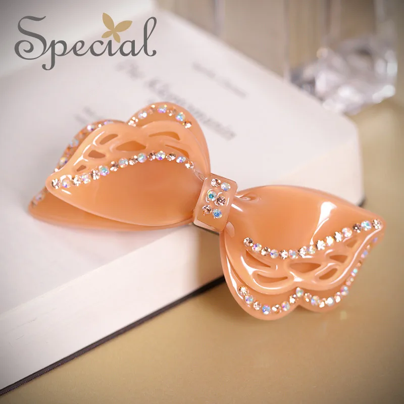 Special Brand Fashion Acetate Fiber Hair Pins &amp Clips Bowknot Accessories Barrettes New Jewelry Gifts for Women S1639H | Украшения и