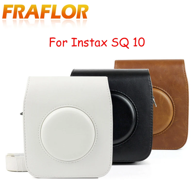 Чехол-сумка из искусственной кожи с плечевым ремнем для Fujifilm Instax SQUARE SQ10 чехол