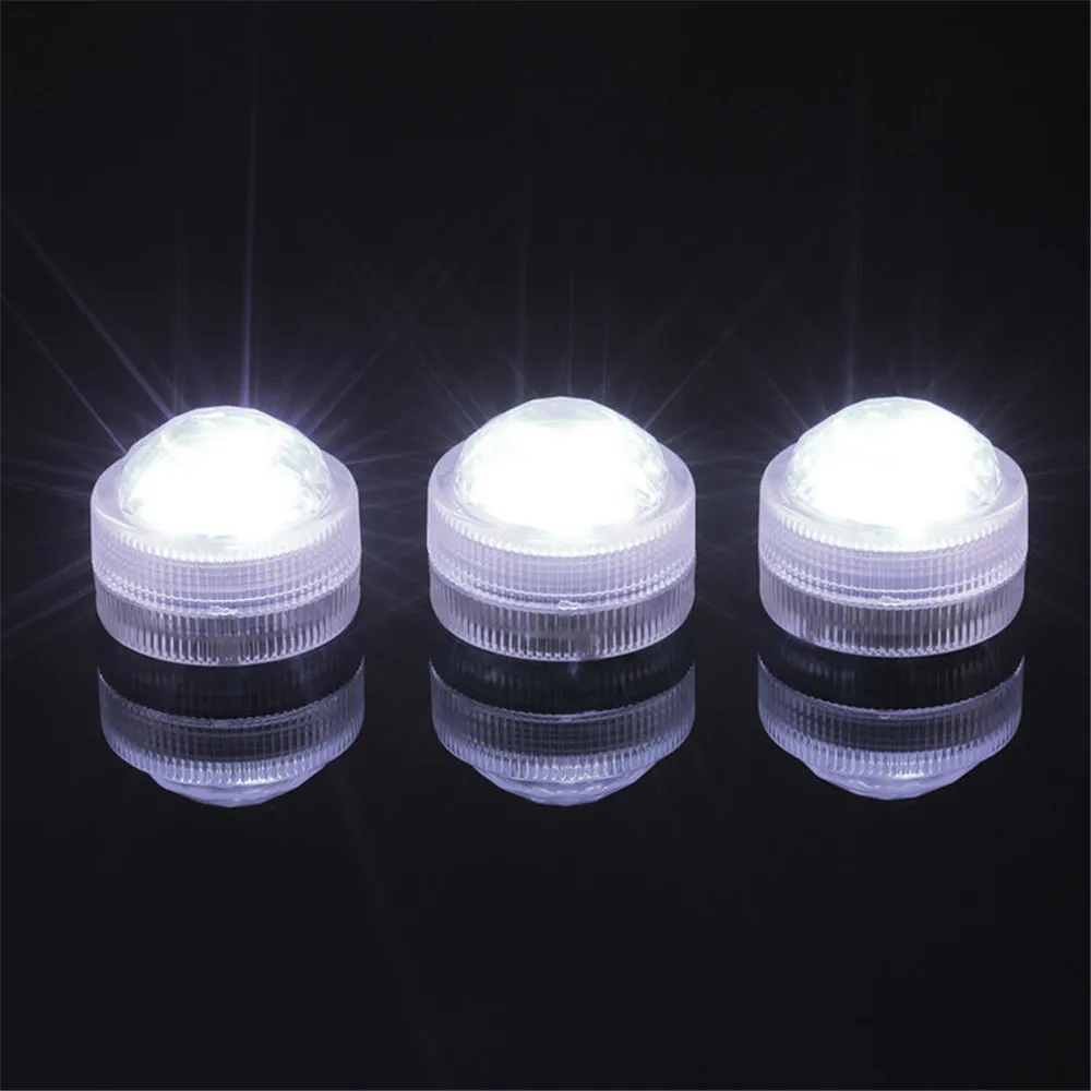 

100 Pieces/Lot RGB Colors Changing Remote Controller Submersible LED Lights Waterproof Floral Tea Lights