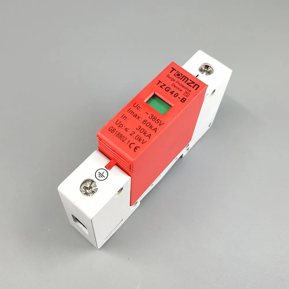 AC SPD 1P 30KA ~ 60KA D 385V домашнее устройство защиты от перенапряжения | Обустройство дома