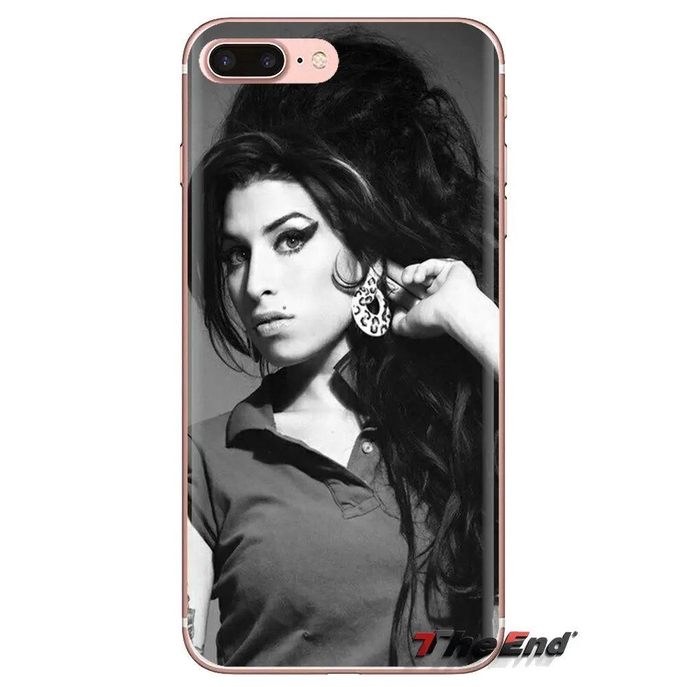 hybrid amy winehouse For iPod Touch Apple iPhone 4 4S 5 5S SE 5C 6 6S 7 8 X XR XS Plus MAX Transparent Soft Shell Covers |