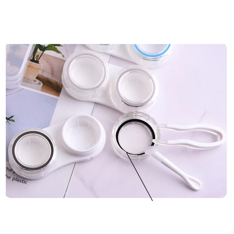 4 пары чехол для контактных линз яркие цвета много стилей глазные контактные