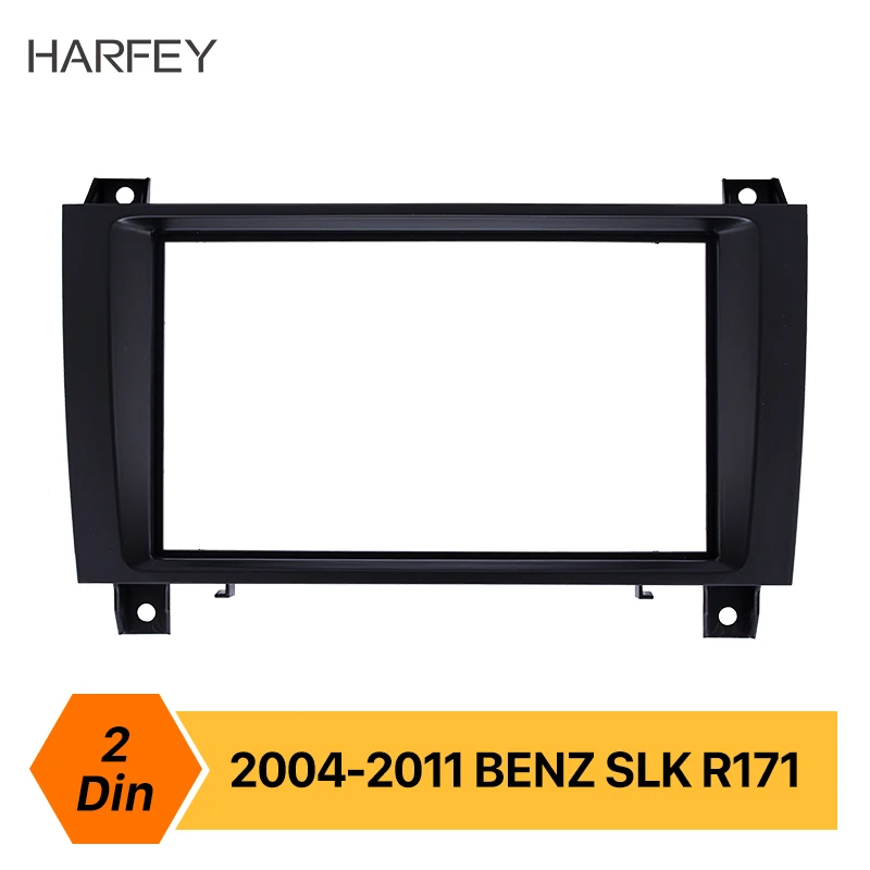 Harfey Автомобильная двойная Din стерео панель Fascia DVD Радио Рама Комплект для MERCEDES BENZ