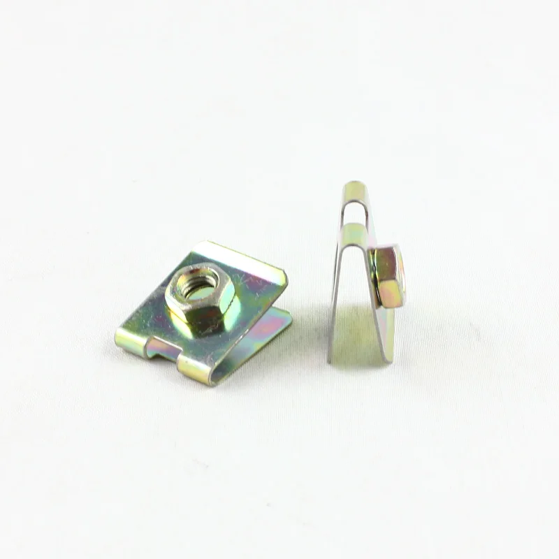 KELIMI Auto M6 Metal Zinc Yellow Plated U Type gasket Nut Clips Clasp Retainer | Автомобили и мотоциклы