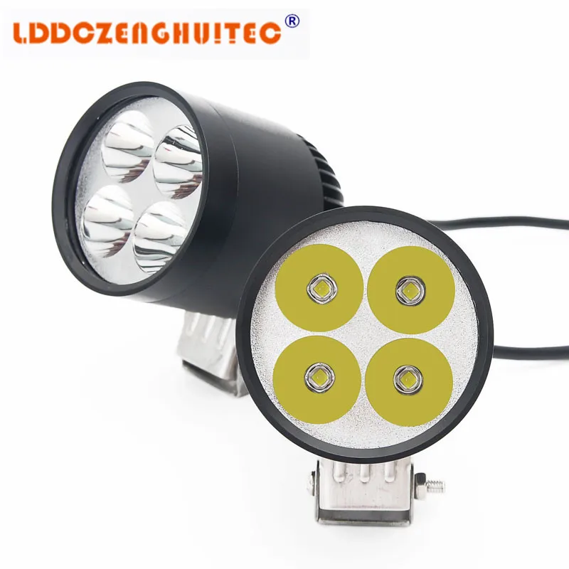 LDDCZENGHUITEC 2 шт. Светодиодный точечный светильник для мотоцикла 30 Вт 6000LM 4U2