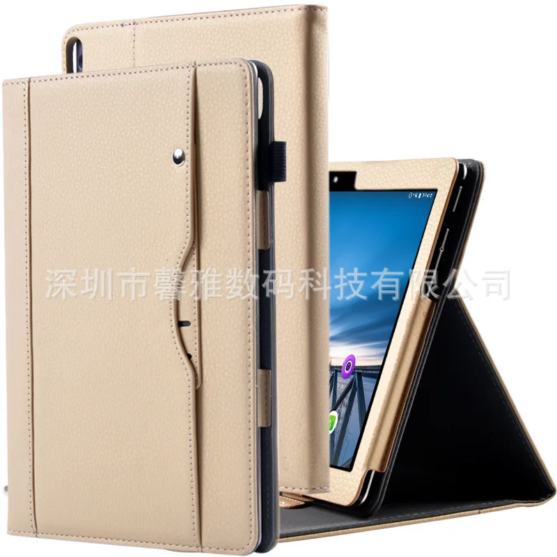 Кожаный чехол для lenovo Tab 4 10 TB-X304F X304N чехол для планшета чехол-кошелек дизайн для lenovo Tab 4 10 Plus TB-X704L TB-X704F/N - Цвет: Золотой
