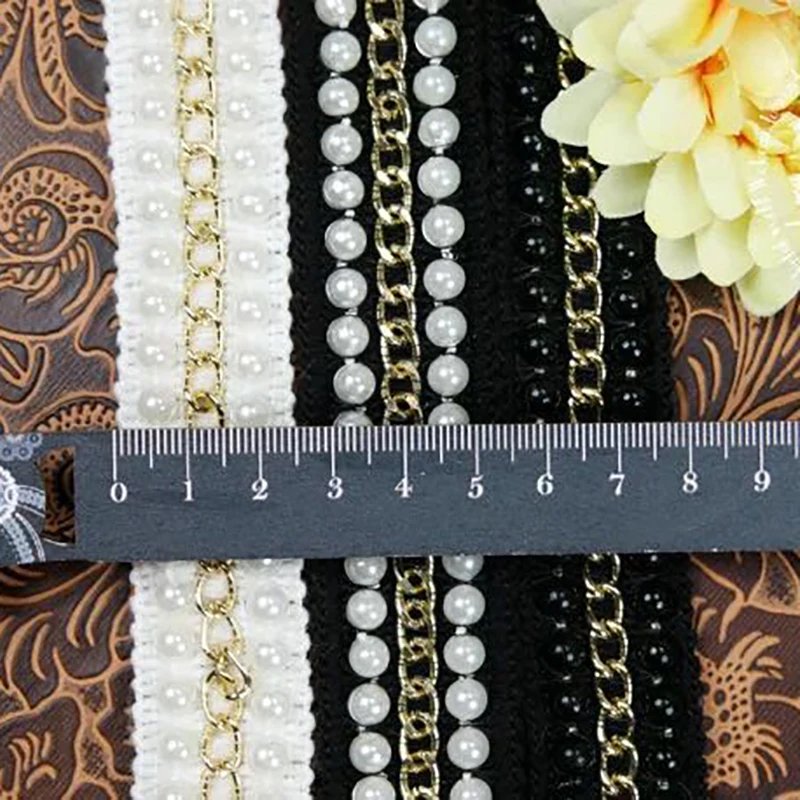 Black and white diy collar Handmade pearls Clothing accessories Beaded laces Clothes leader clothing | Дом и сад