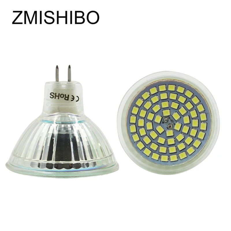 Zmisibo стеклянная Светодиодная лампа MR16 GU5.3 220 240 В 3 5 Вт 60LED 50 см диаметр формы чашки