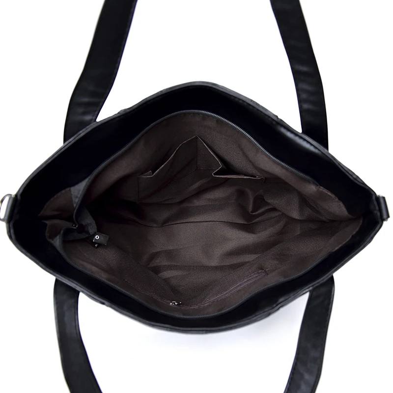 Для женщин Мода сцепления кожа черный Сумки на плечо Повседневное Сумочка мягкая