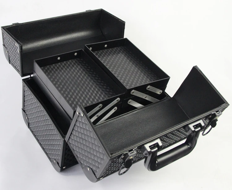 Коробка для хранения косметики хорошего качества черного цвета органайзер