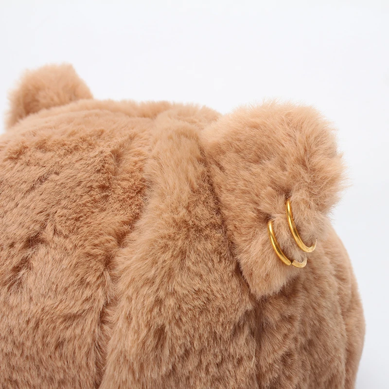 ROSELUOSI Женская милая бейсбольная Кепка из искусственного кролика с ушками осенне