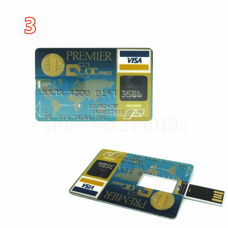 Водонепроницаемый супертонкий флэш накопитель для кредитной карты USB флеш 128 ГБ 32