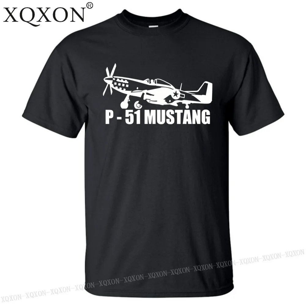 

New-p-51 mustang cotton Men t-shirt Good quality short sleeves man t shirt K109
