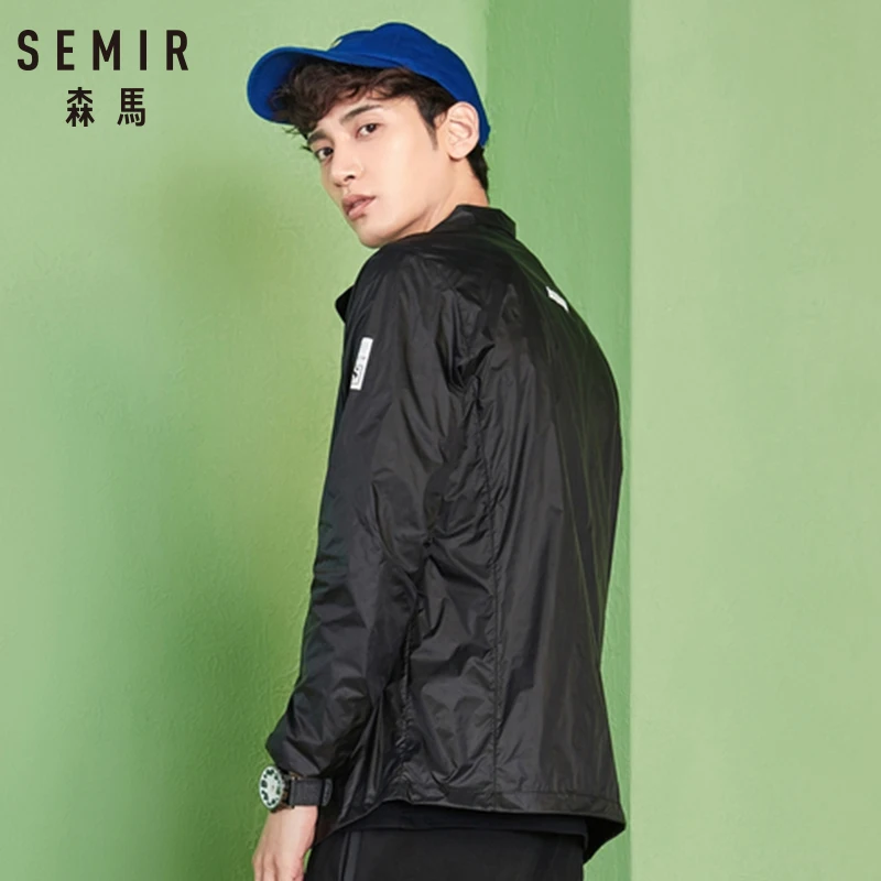 SEMIR быстросохнущая куртка с воротником для мужчин Мужская на молнии мужская