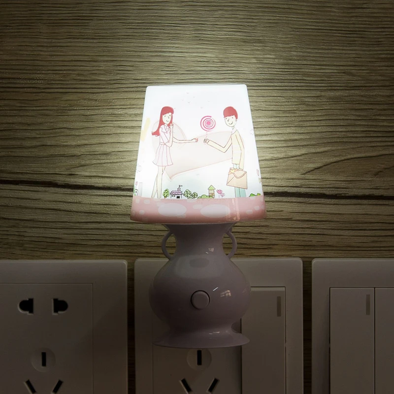 Ночная лампа plug управление световым датчиком ночник мини ЕС США вилка Новинка