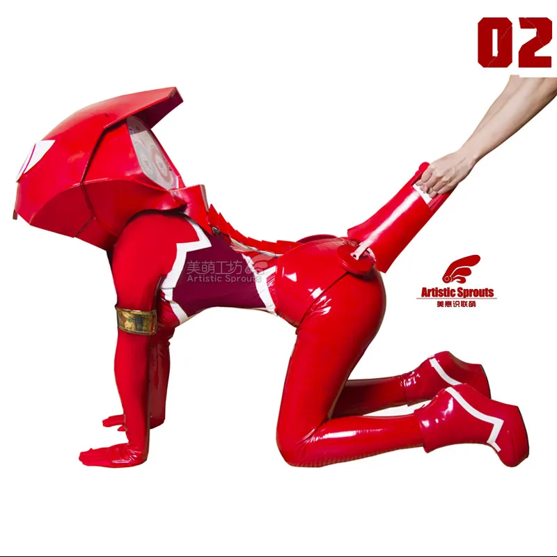 DARLING in the FRANXX 002 Zero Two, белый, красный костюм для вождения, костюм для косплея, костюм на Хэллоуин, Униформа, комбинезон, броня, размеры s, m, l