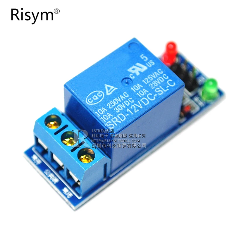 1 way 12V релейный модуль одинарная Плата расширения плата разработки высокого