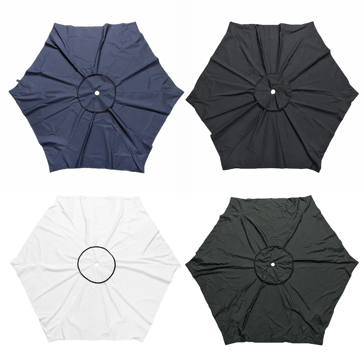 Replacement Fabric Waterproof Canopy Parasol Sun Shelter Cover Parasol Top Garden OutdoorGarden Parasol Canopy Cover
