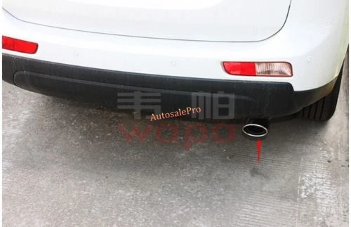 Сталь сзади глушитель Конец задние выпускная труба Накладка для Mitsubishi ASX RVR Outlander