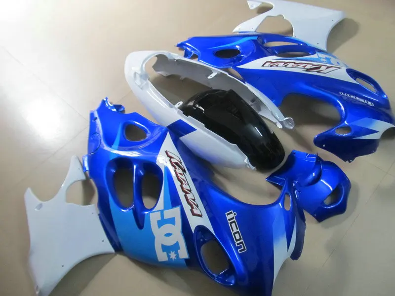 Набор обтекателей мотоцикла для GSX600 750F 03 04 05 06 GSX600F GSX750F 2003 2004 2006 ABS синий белый