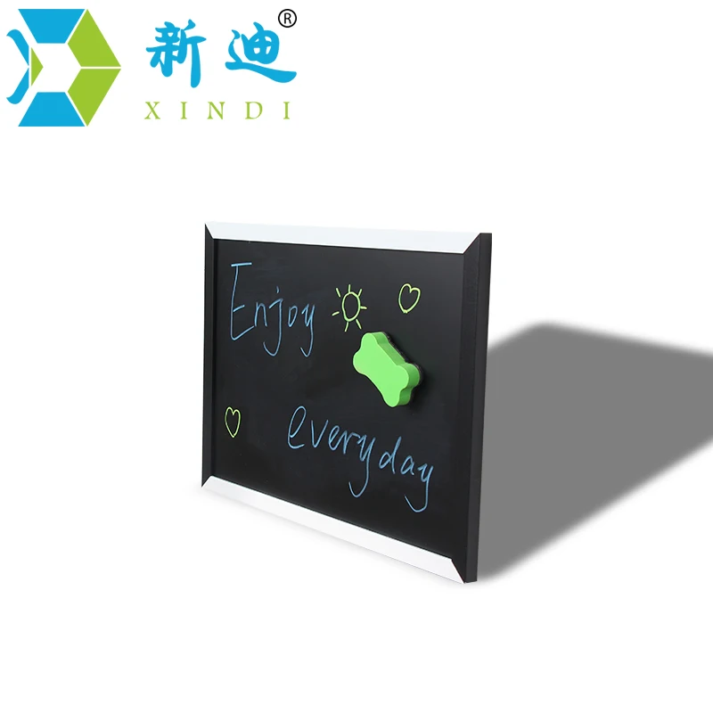 Черно белая деревянная магнитная доска XINDI MDF 35*45 см декоративная для записей