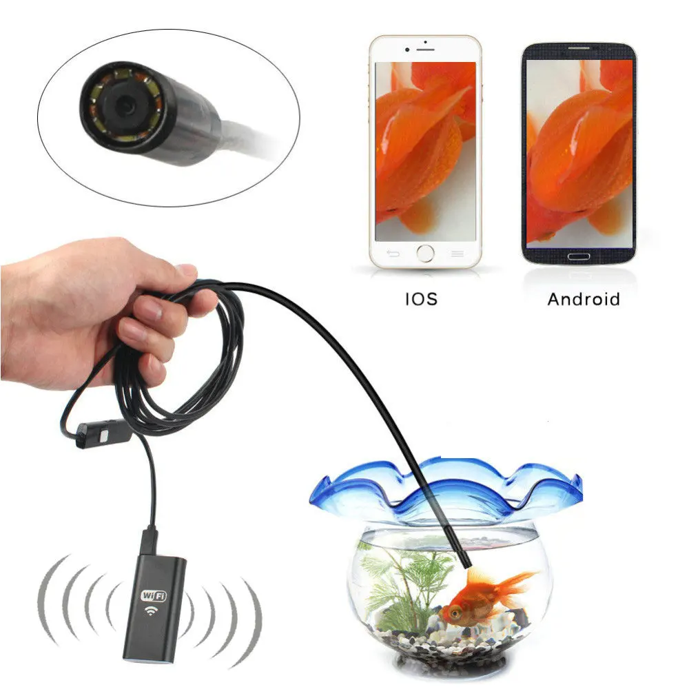 USB эндоскоп с камерой на Android 720P и поддержкой Wi Fi|Мультиметры анализаторы| |