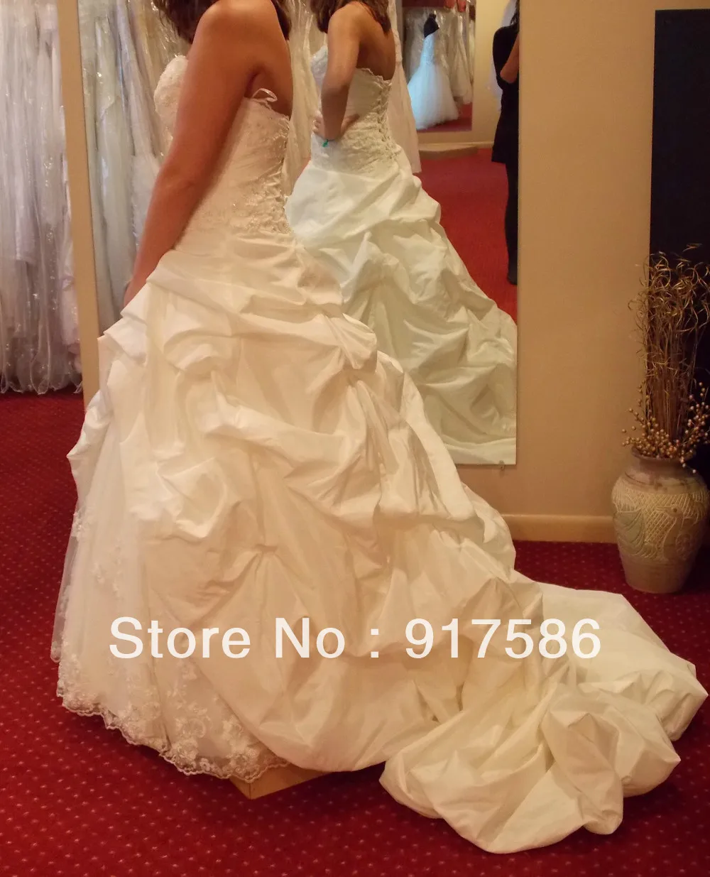 Wedding Dresses Tea Length Ball Gown Floor-Length Court Train D Sweetheart Sleeveless Lace Up Built-In Bra Taffeta Customized 20 | Свадьбы и