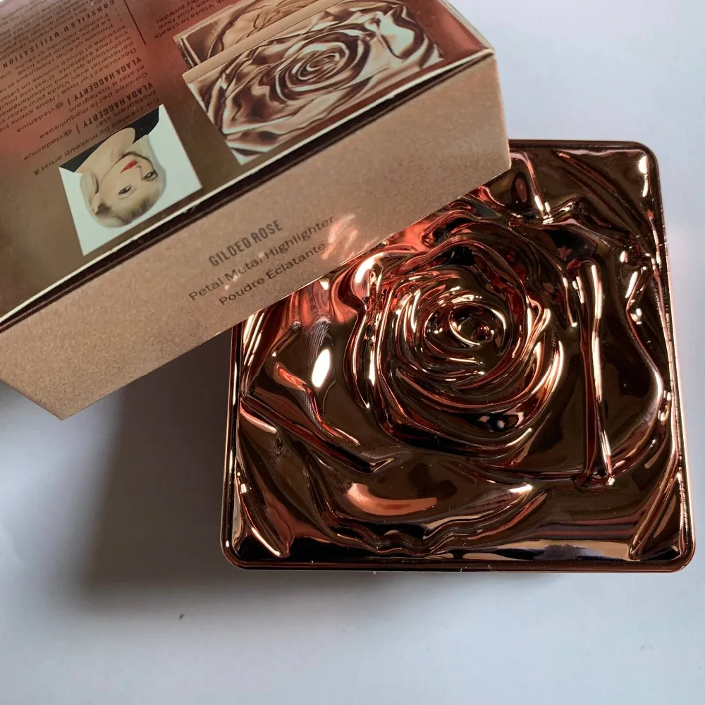 Совершенно горячий Макияж 2 цвета лепесток металла хайлайтер(rosemantic& golden rose), анти sewat и не головокружение