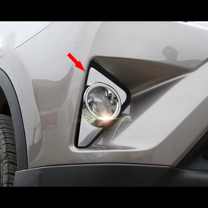 Для Toyota RAV4 2017 2018 ABS Хромированная передняя фара противотумансветильник молдинг