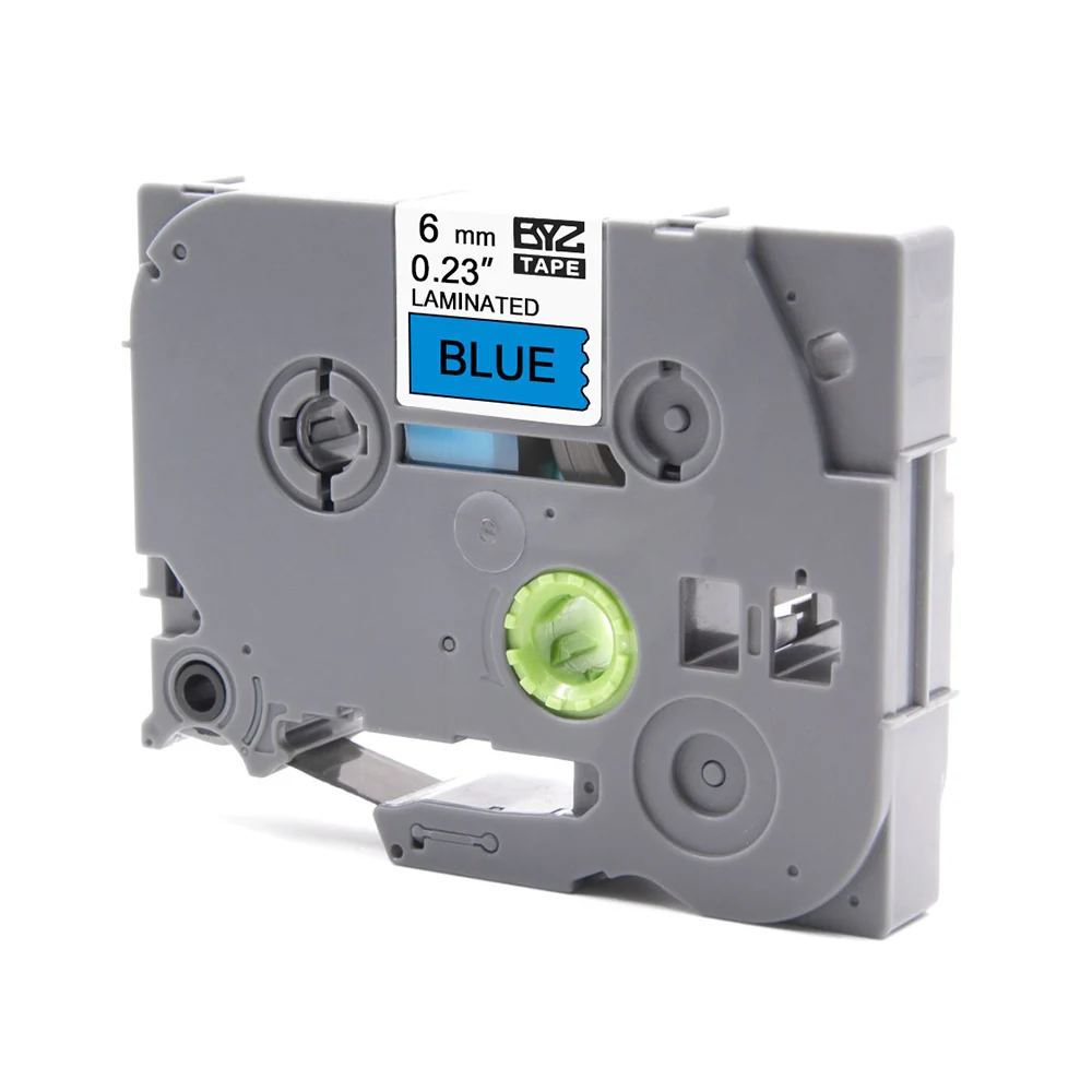 Absoonic TZe лента 6 мм TZe-511 TZe511 TZ-511 черный на голубом совместимый для Brother P-touch PT-D210 PT-H110