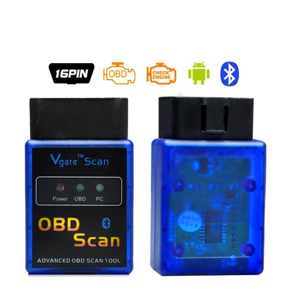 Vgate Bluetooth v1.5 A+ качество супер ELM 327 мини ELM327 V1.5 Bluetooth PIC18F25K80 чип OBD2 OBDII считыватель кодов диагностический инструмент Авто OBD 2 сканер - Цвет: Vgate Bluetooth v1.5