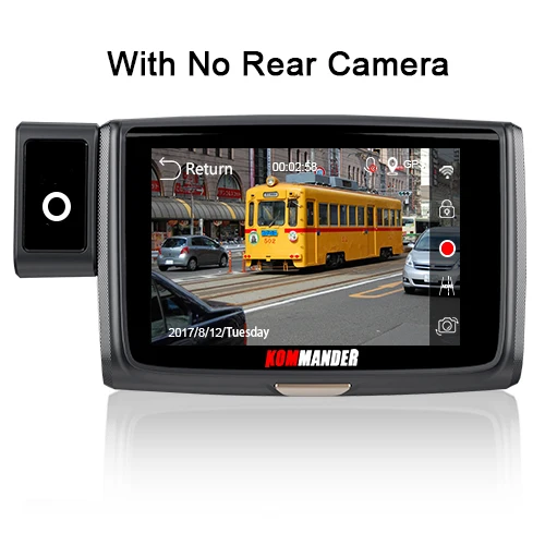 KOMMANDER " ips Wi-Fi видеорегистраторы для автомобилей Камера dual FHD 1080 P Novatek NT96663 Sony290 Сенсор с ночным видением - Название цвета: Белый