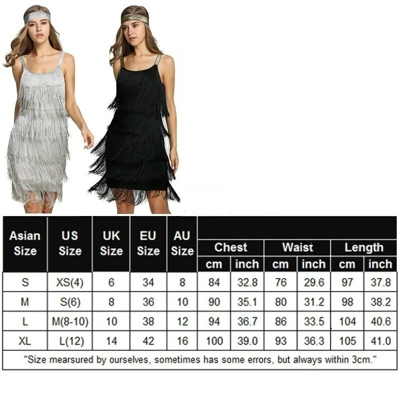 

New Fashion Women Straps Dress Tassels Glam Party Dress Gatsby Fringe Flapper Costume Dress